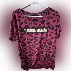 Hakuna Matata Leopard Print T-Shirt